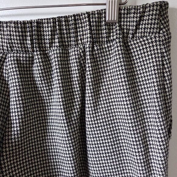 EUC NINE WEST HOUNDSTOOTH CURVY RELAXED CROP PANTS SIZE LARGE - Picture 8 of 14